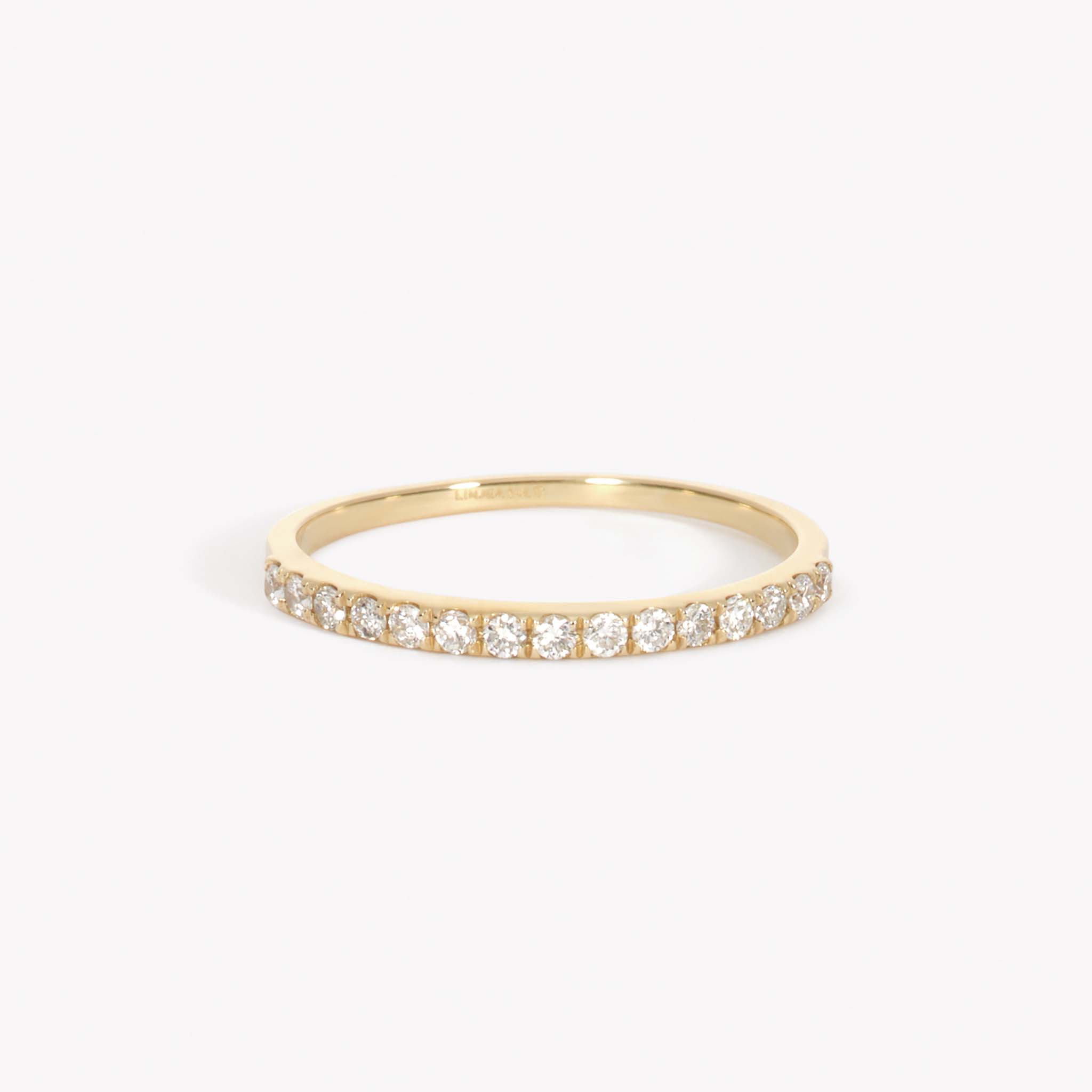 Lab Grown Diamond Half Eternity Ring 14k Gold - Annalise