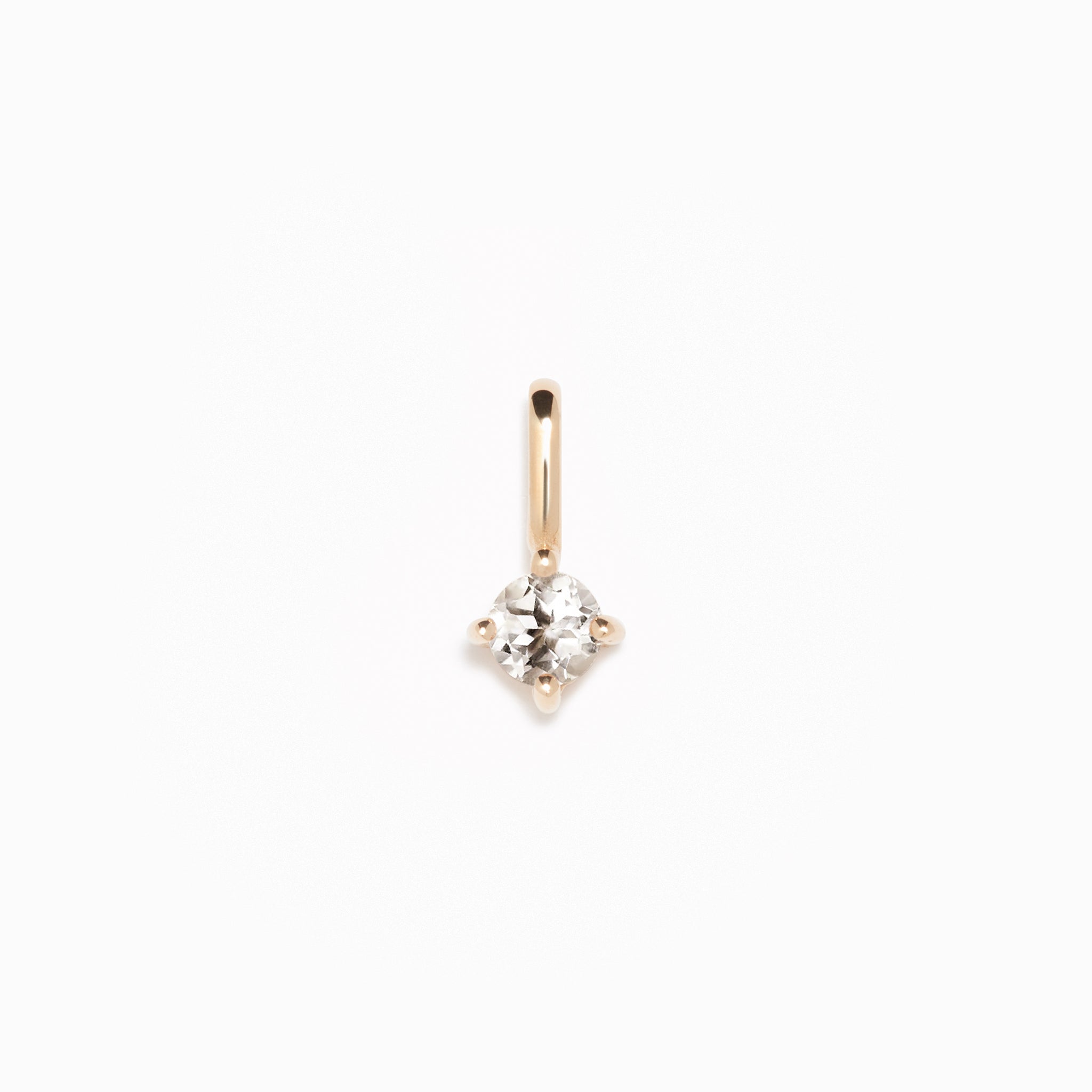 Lab Grown Diamond Charm 14k Gold