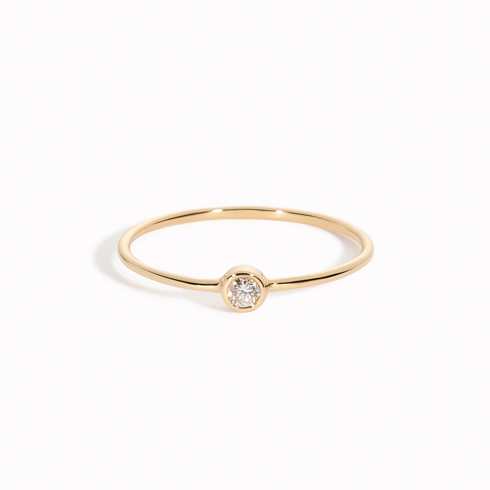 Lab Grown Diamond Ring (Bezel Set) - Anja
