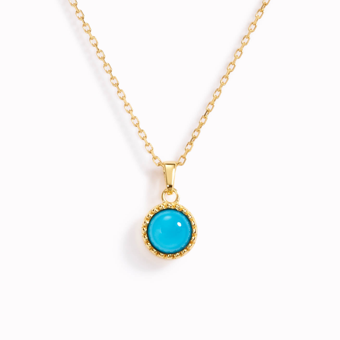 December Birthstone Necklace - Turquoise