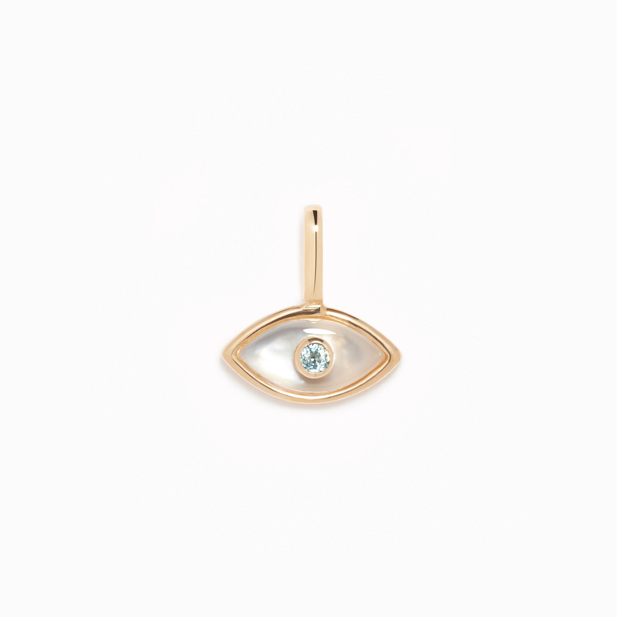 Evil Eye Charm 14k Gold