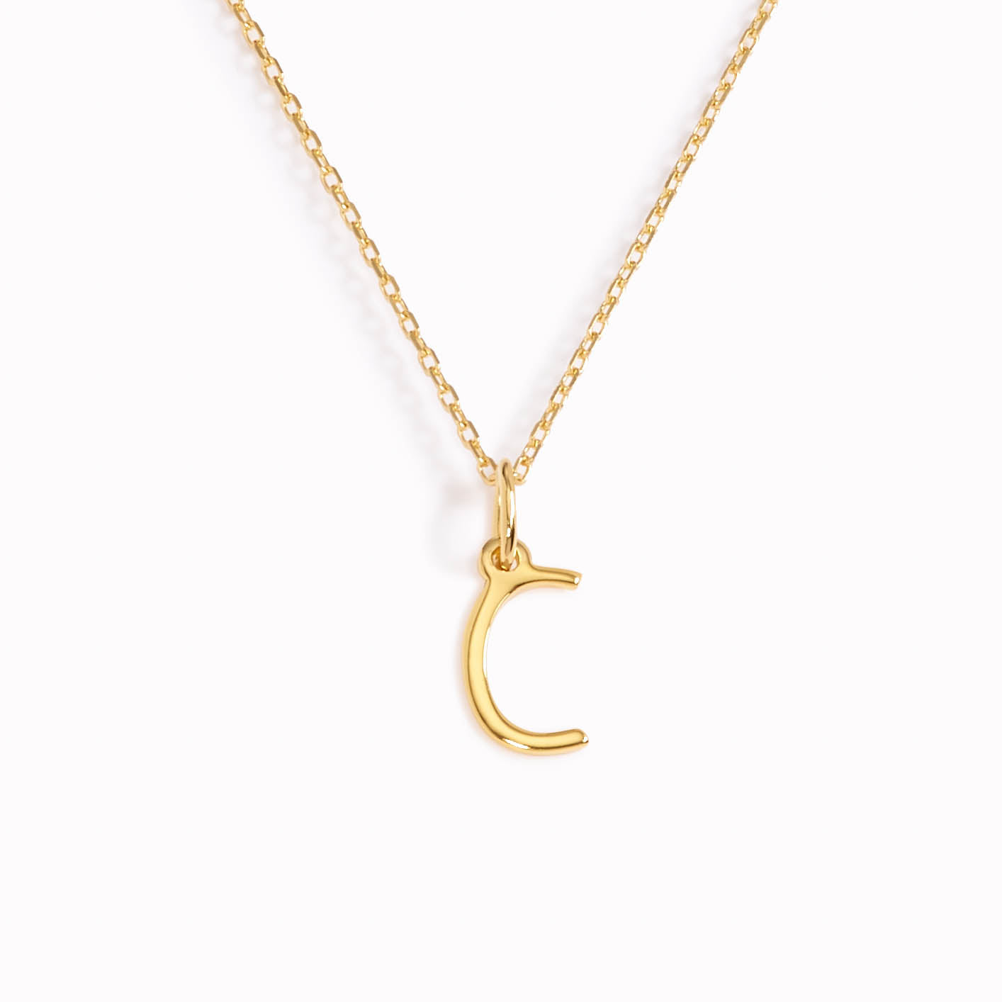 C Necklace / Gold Initial Necklace