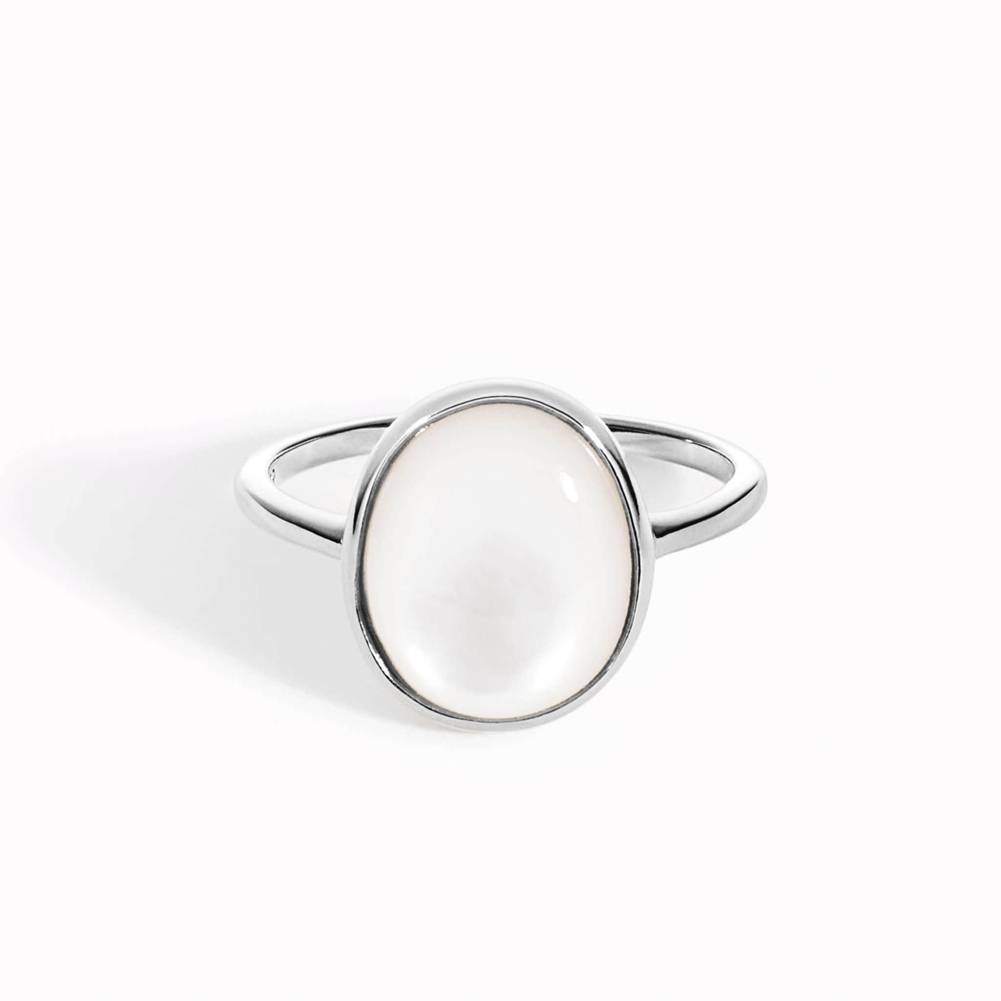 Mother of Pearl Silver Ring - Margit