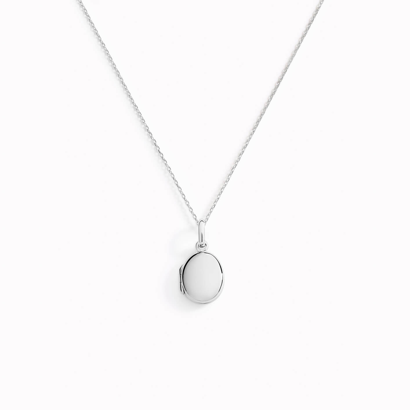 Locket Necklace Silver - Marte