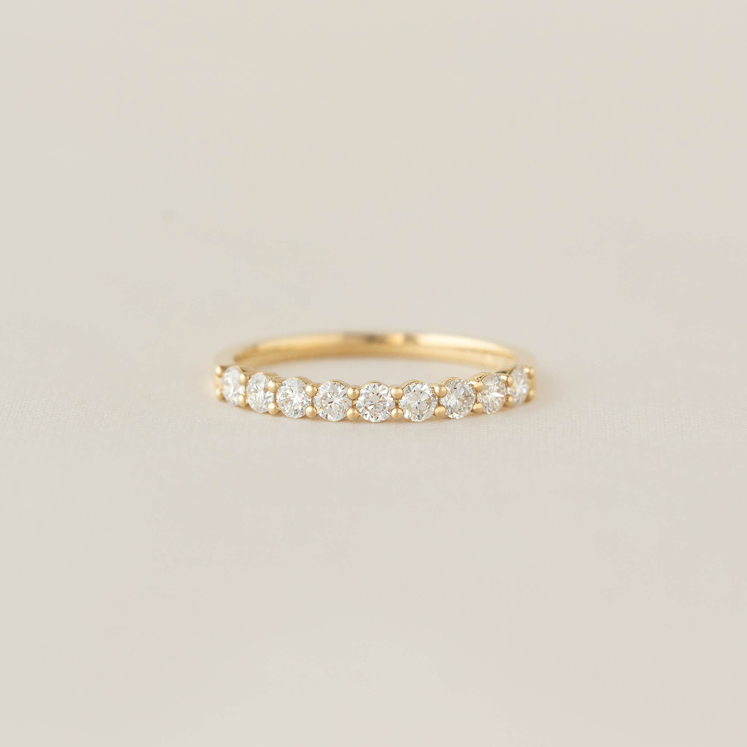 Lab Grown Diamond Half Eternity Ring 14k Gold - Maiken