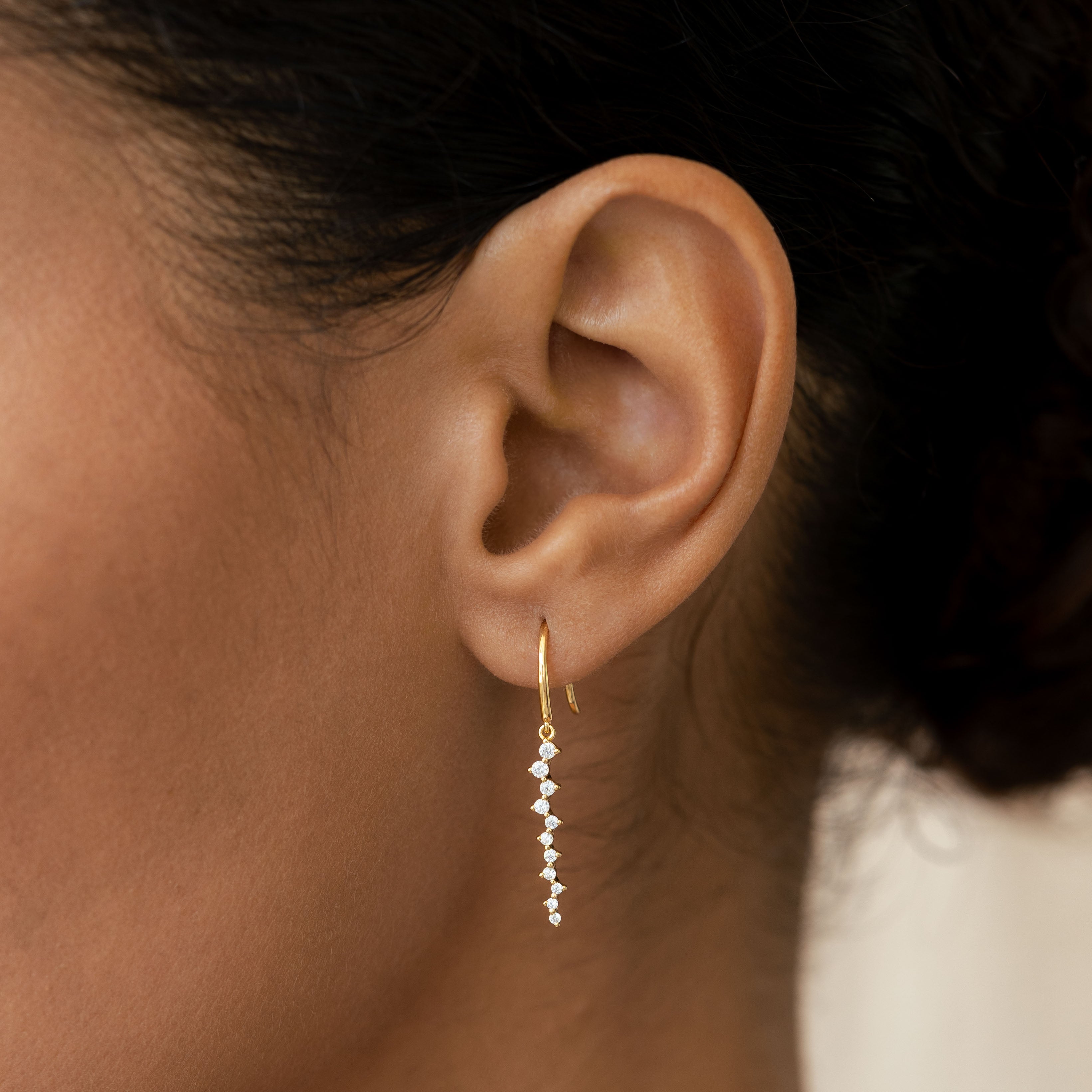 Gemstone Drop Earrings - Tamara