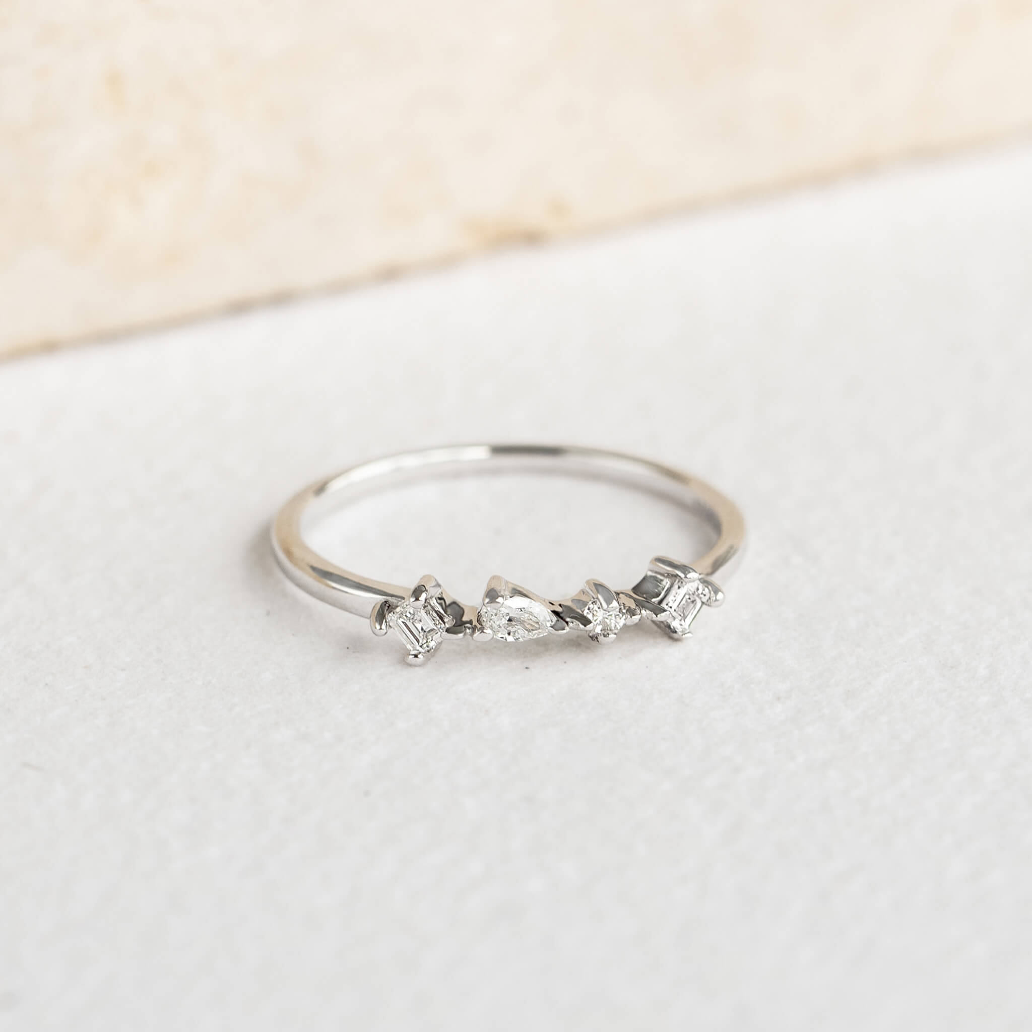Lab Grown Diamond Ring White Gold - Ilse Luxe