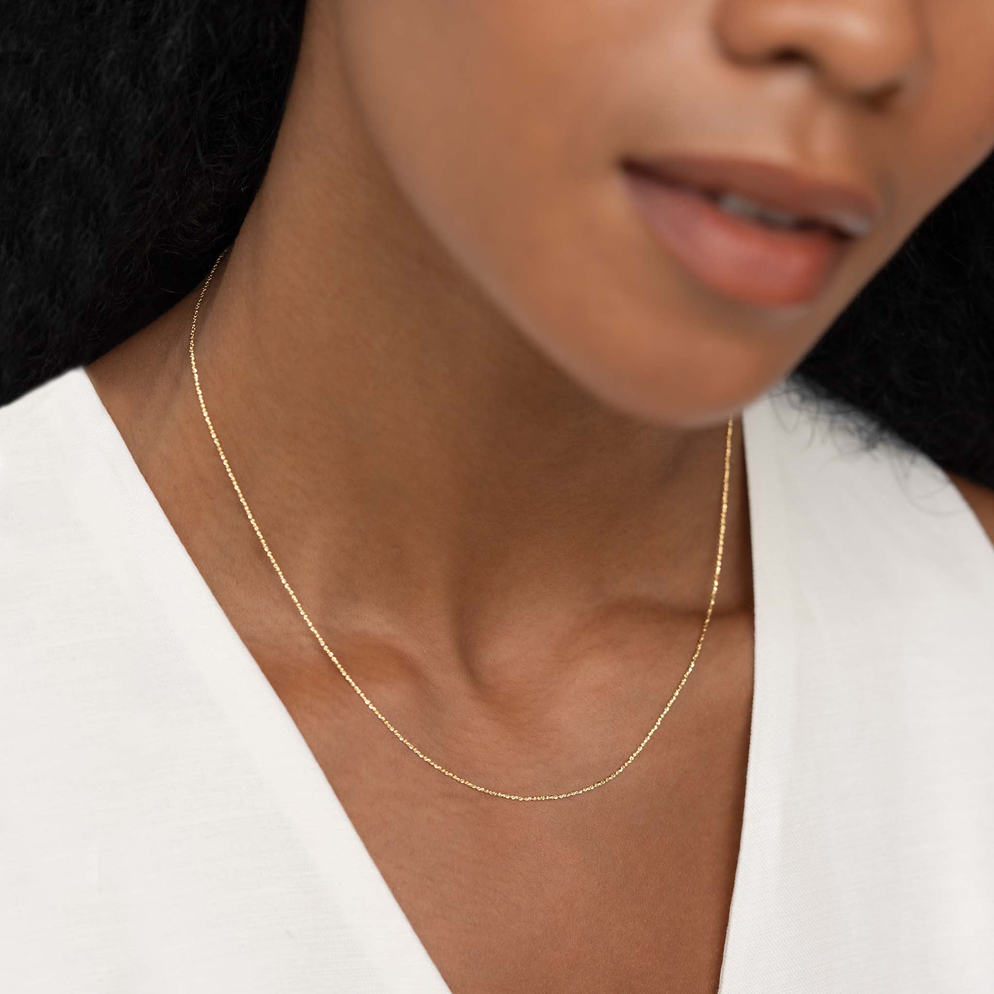 Tinsel Chain Necklace 14k Gold - Embla