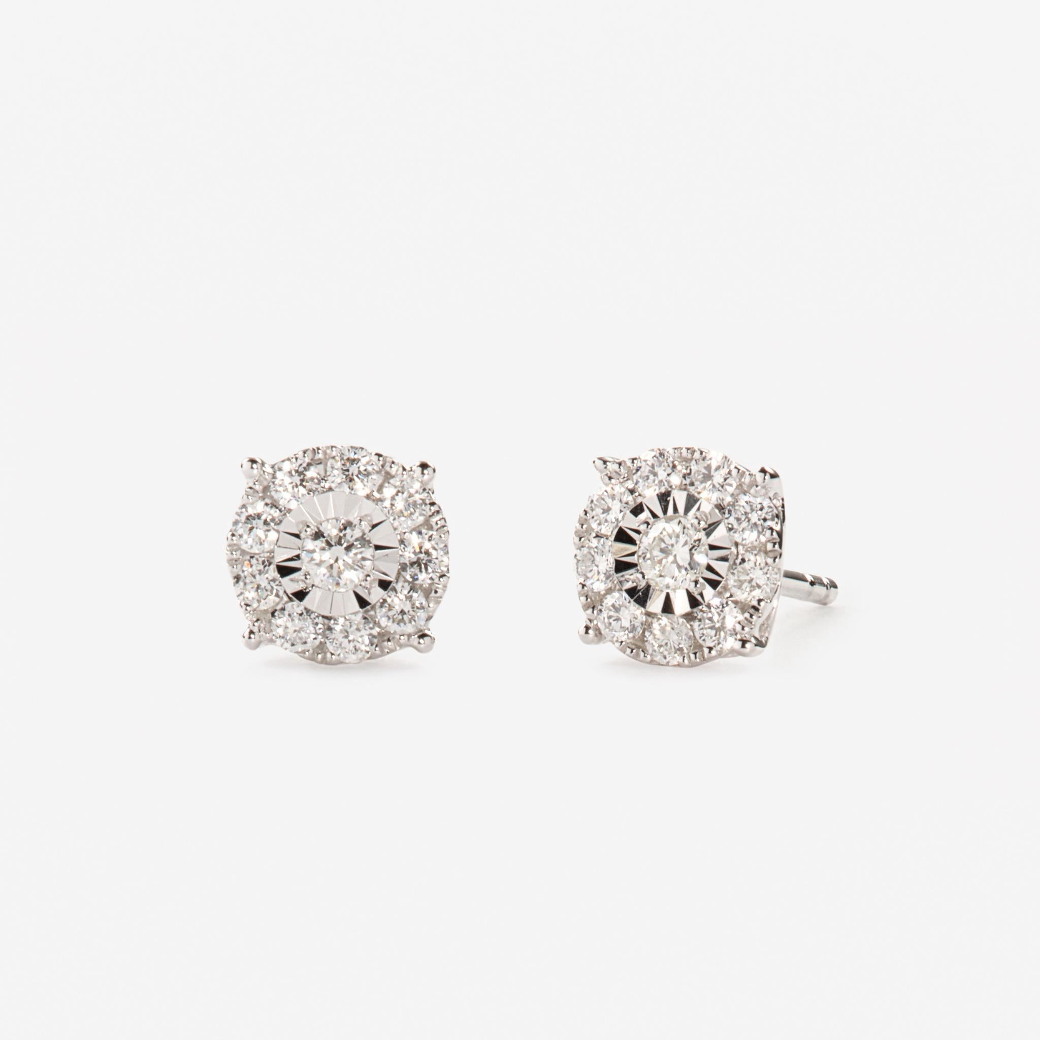 Lab Grown Diamond Earrings - 1 Carat Miracle Plate