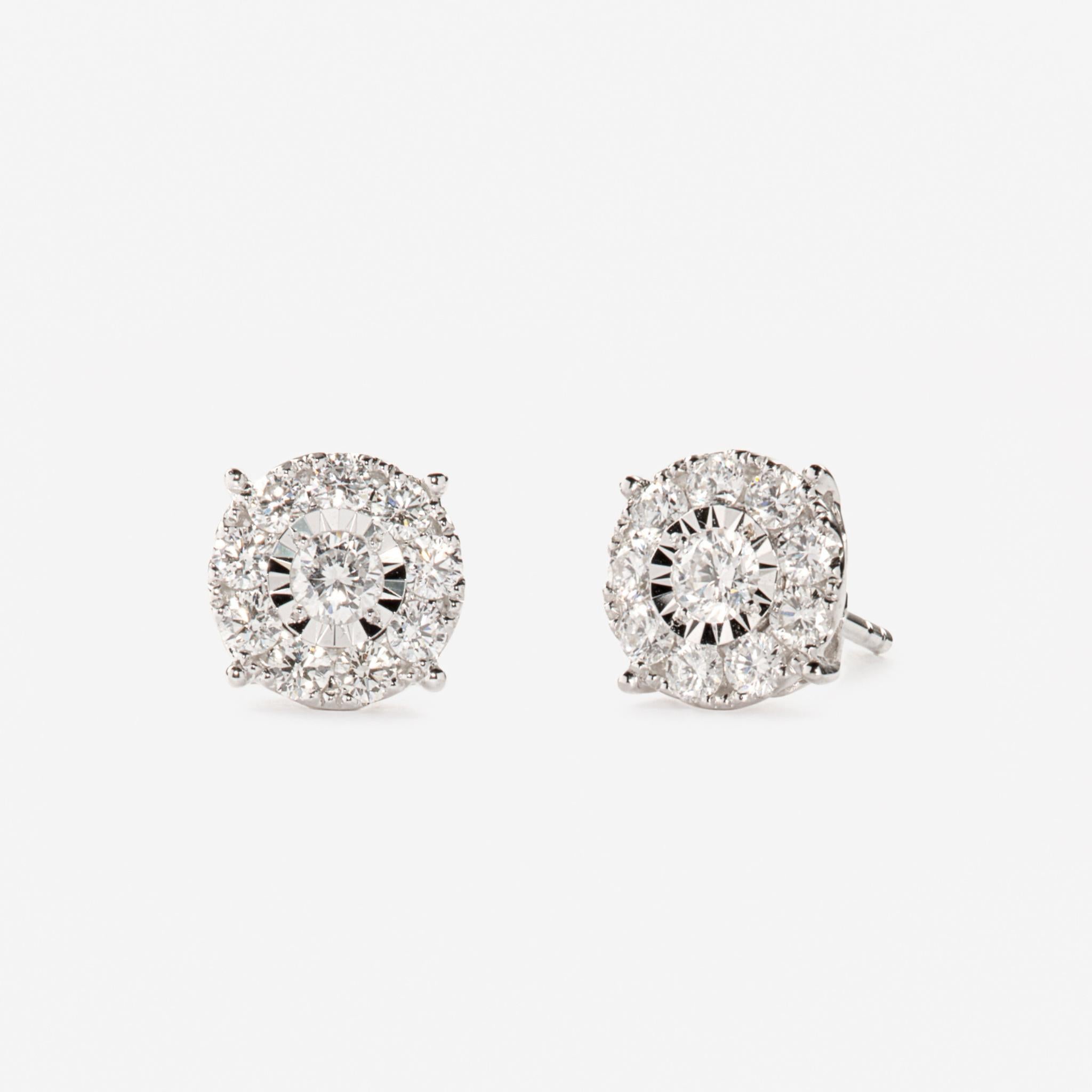 Lab Grown Diamond Earrings - 2 Carat Miracle Plate