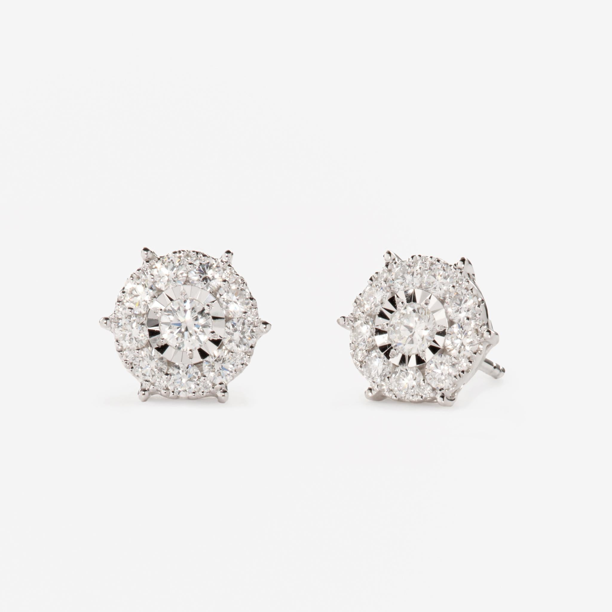 Lab Grown Diamond Earrings - 3 Carat Miracle Plate