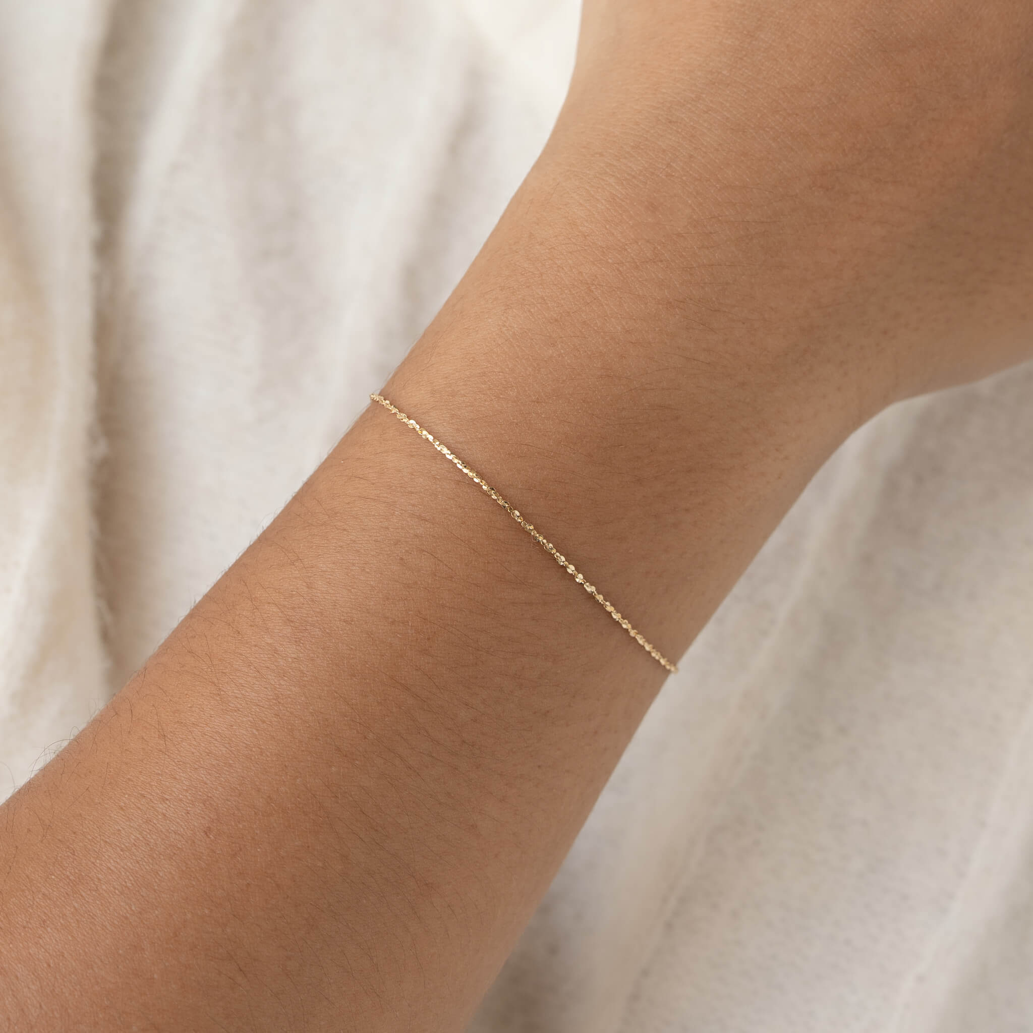 Tinsel Chain Bracelet 14k Gold - Yasmin