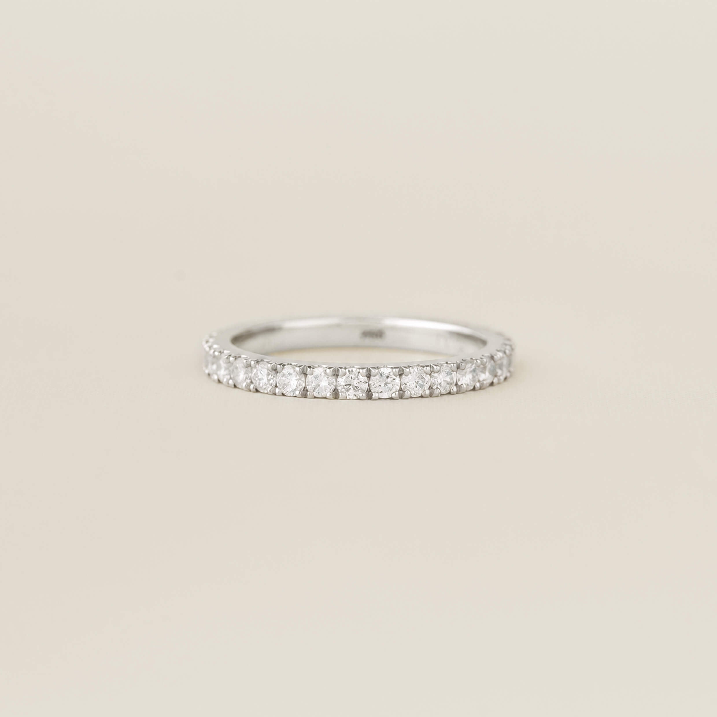 Lab Grown Diamond Eternity Ring 14k White Gold - Birgitta